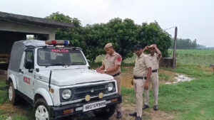 amaba news: जांच के लिए पहुंची पुलिस।