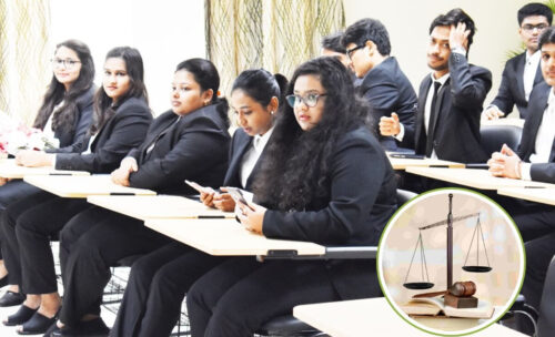 Law graduate preparing for judicial exam