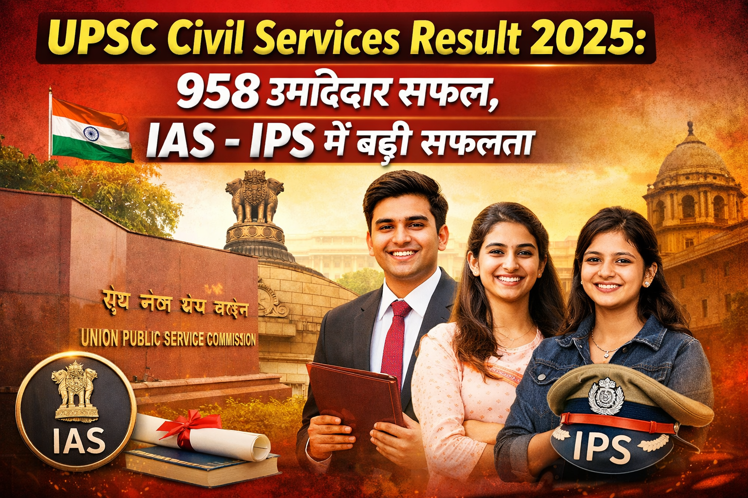 UPSC Civil Services Result 2025