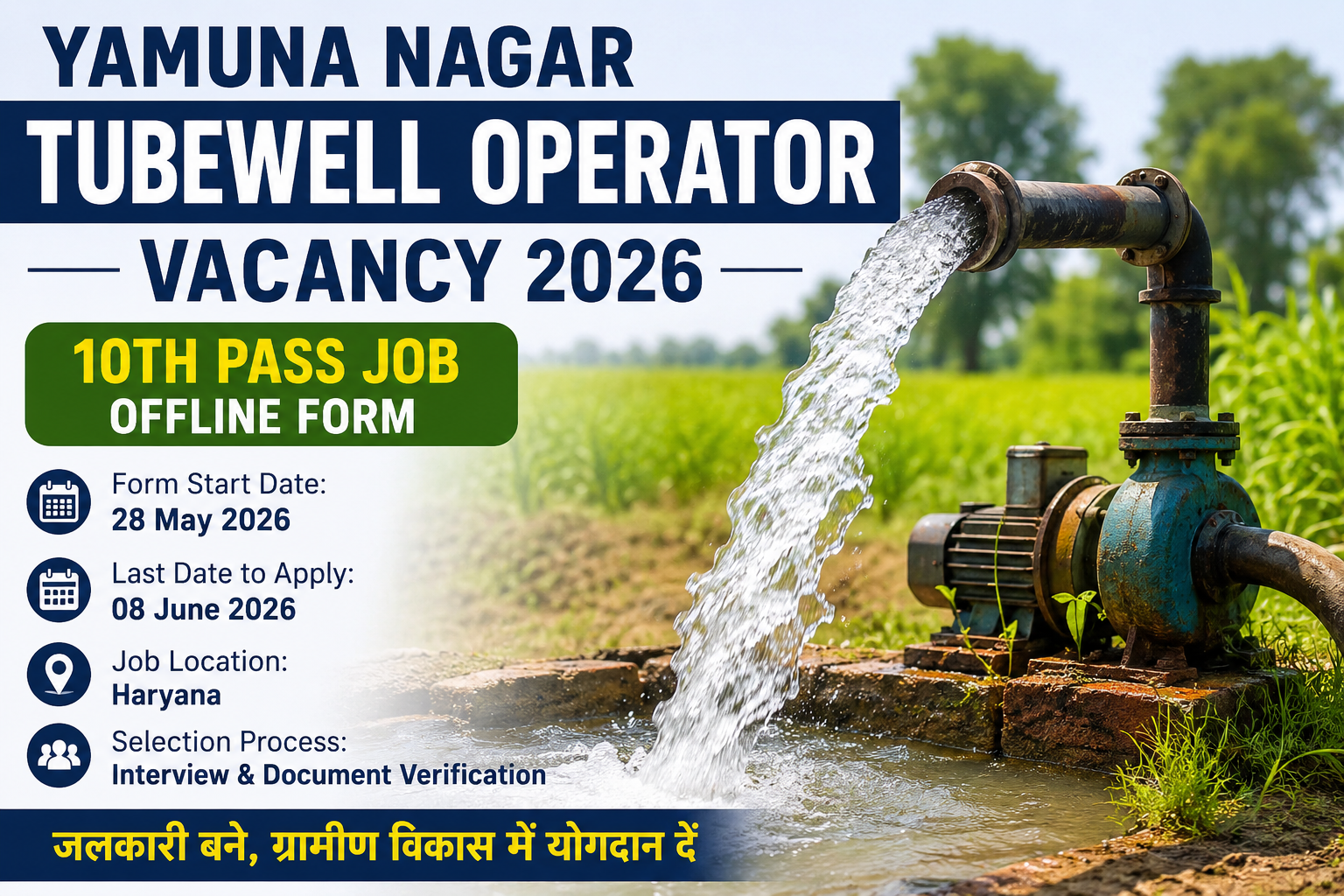 Yamuna Nagar Tubewell Operator