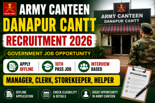 Army Canteen Danapur Cantt Recruitment 2026