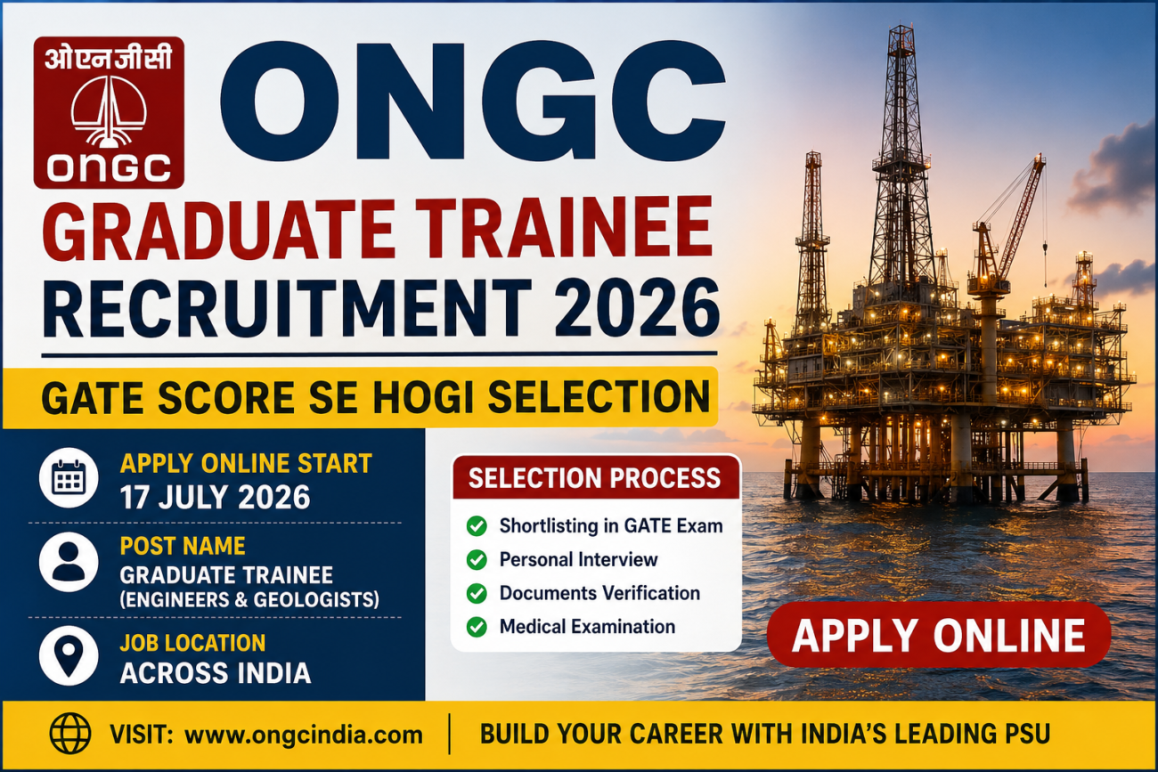 ONGC Graduate Trainee Recruitment