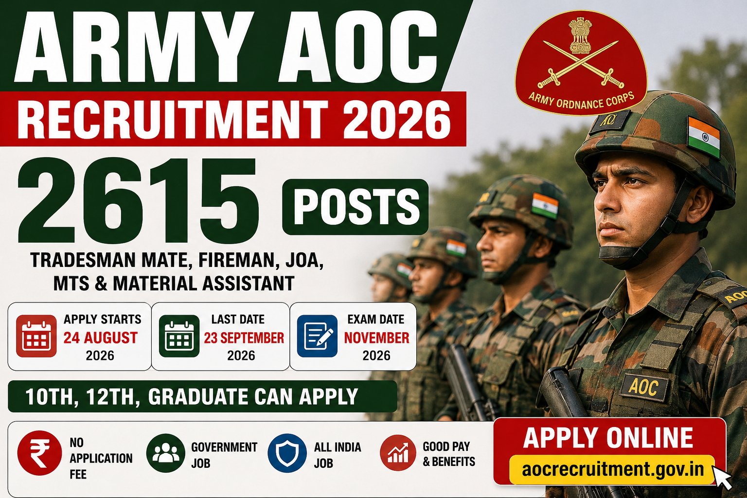 Army AOC Recruitment 2026